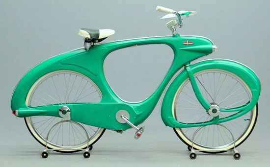 midcentury modern atomic bicycle